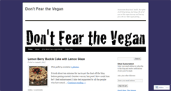 Desktop Screenshot of dontfearthevegan.com