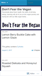 Mobile Screenshot of dontfearthevegan.com