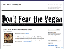 Tablet Screenshot of dontfearthevegan.com